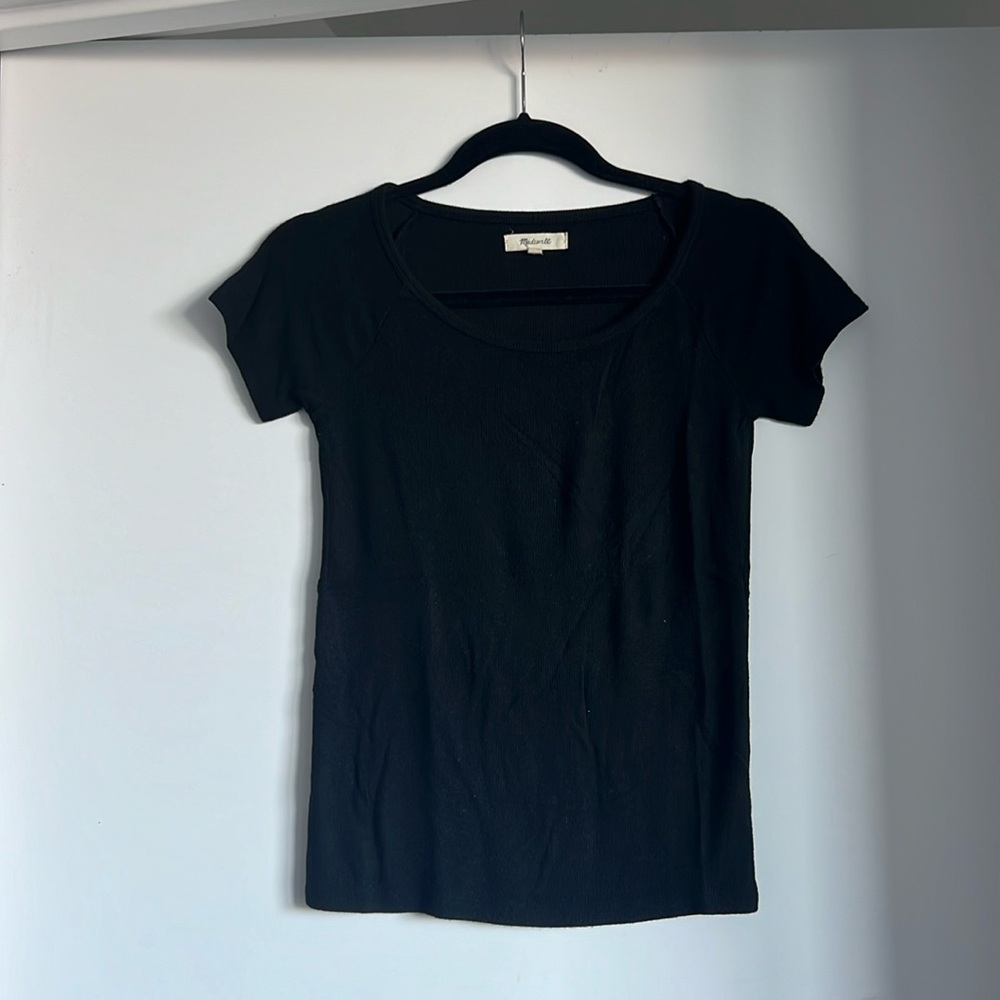 Short sleeve Rib Knit Tee